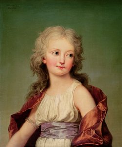 Portrét Marie-Therese Charlotte z Francie (1778-1851) vévodkyně z Angouleme, 1786